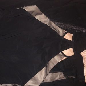 Black and Tan prom dress